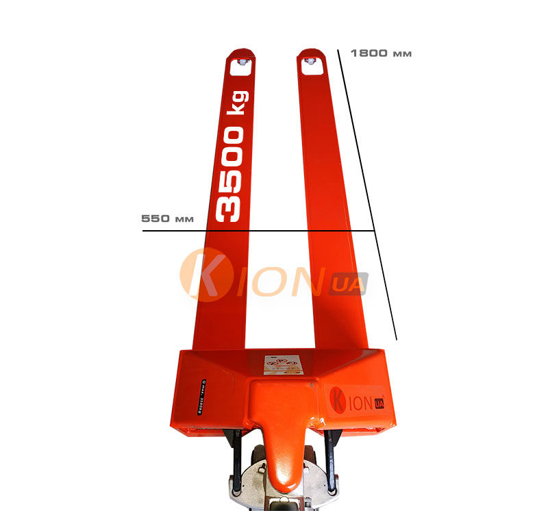 Гидравлическая тележка 3.5 т вила 1800мм Рокла Kion UTG 35-1800