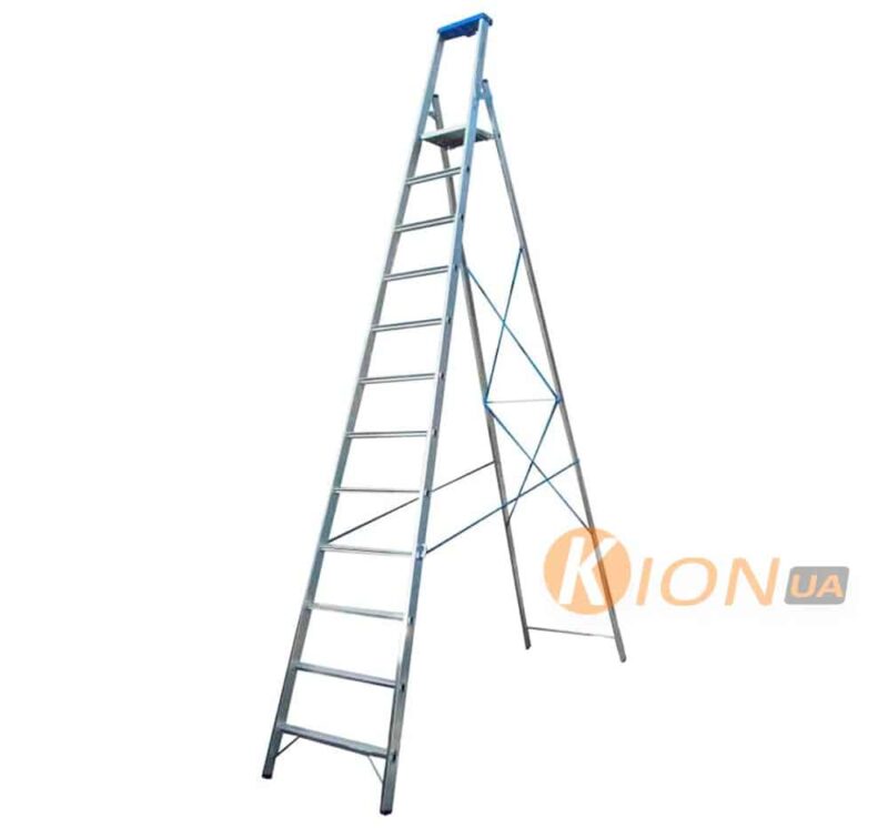 Стремянка ELKOP JHR 612 алюминиевая, 12 ступеней, 3734 мм (36128)
