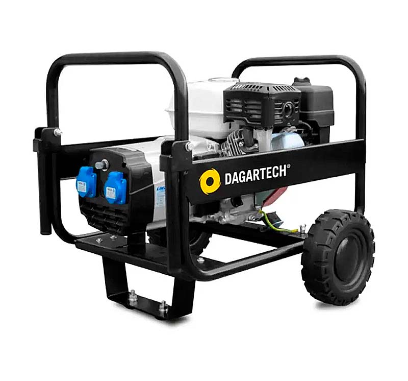 Генератор бензиновый DAGARTECH DGH 5000B + колеса 4.1/4.2 кВт