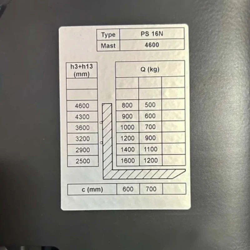 Штабелер электрический GTM PS16N 4600 1,6т/4,6м c АКБ 2*12В 240 А*ч (PS16N 4600)