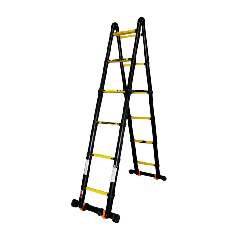 Лестница универсальная телескопическая GTM KME3050B 2×6 алюминиевая, 5000 мм